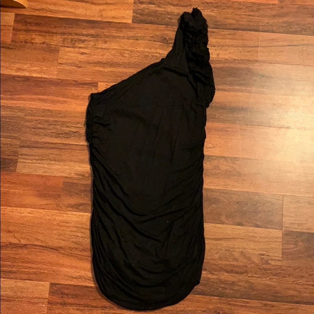 Off shoulder black dress